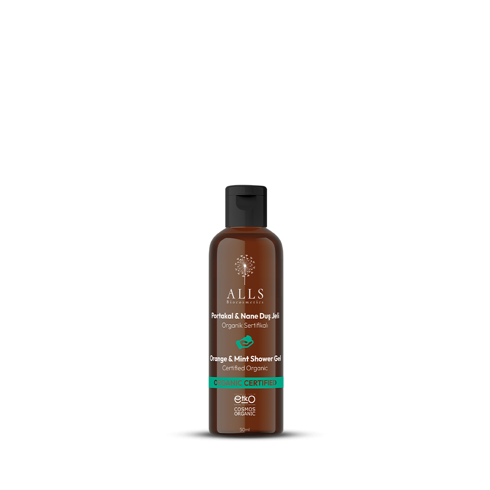 Organik Sertifikalı Portakal ve Nane Duş Jeli 50 ml